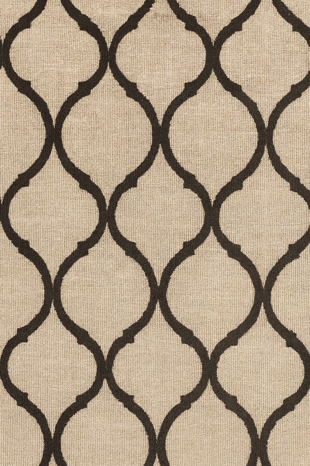 Black & Beige Linen Cotton Printed Saree