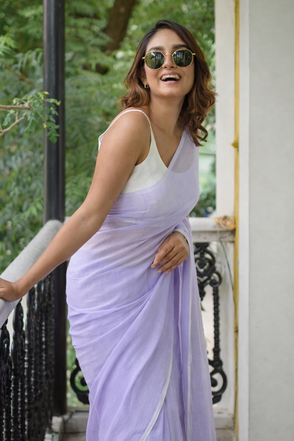 Pastel Lavender Lightweight Saree – Soft Elegant Everyday & Festive Wear Saree for Wome